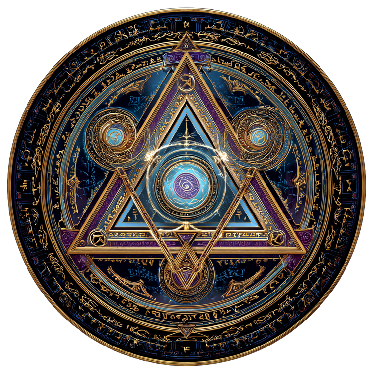 Sacred Circular Sigil Vinyl Car Decal Sticker – Waterproof & UV-Resistant 6.826666666666667"