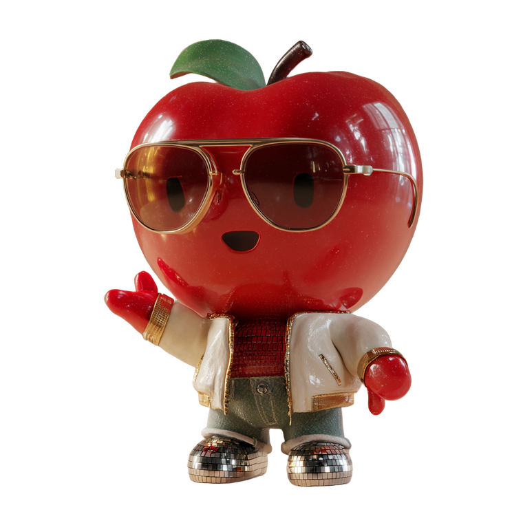 Disco Apple Guy Vinyl Car Decal Sticker – Waterproof & UV-Resistant 3.4133333333333336"