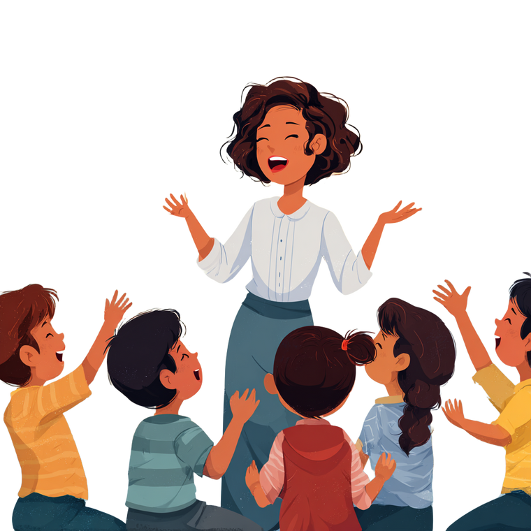 Joyful Classroom Singing Vinyl Car Decal Sticker – Waterproof & UV-Resistant 6.826666666666667"