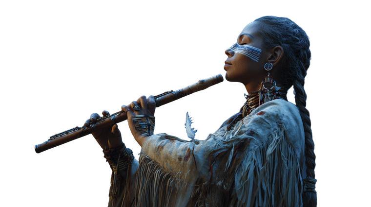 Flute Player Under Moon Vinyl Car Decal Sticker – Waterproof & UV-Resistant 5.4