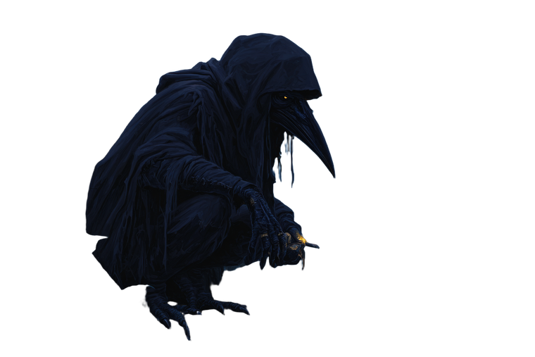 Shrouded Kenku Figure Vinyl Car Decal Sticker – Waterproof & UV-Resistant 2.986666666666667"