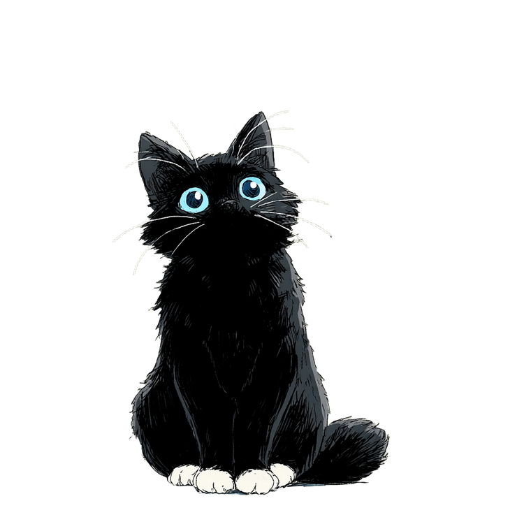 Ghibli-Style Black Cat Vinyl Car Decal Sticker – Waterproof & UV-Resistant 6.826666666666667"