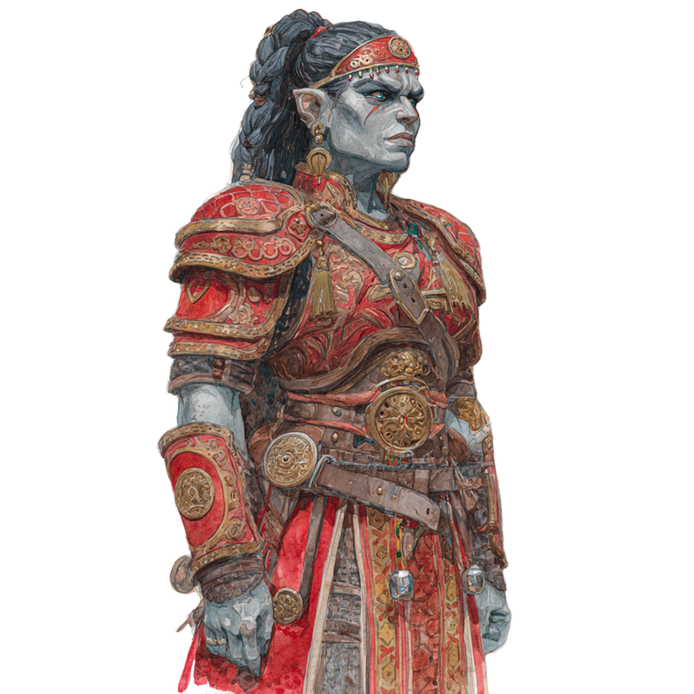 Muscular Orc Woman Vinyl Car Decal Sticker – Waterproof & UV-Resistant 3.4133333333333336"