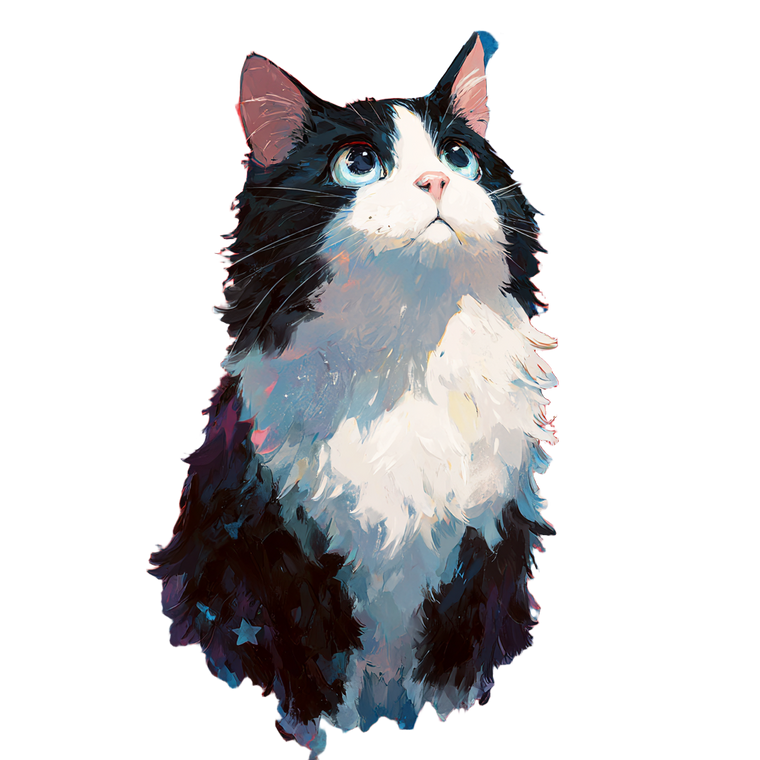 Patriotic Tuxedo Cat Vinyl Car Decal Sticker – Waterproof & UV-Resistant 3.4133333333333336"