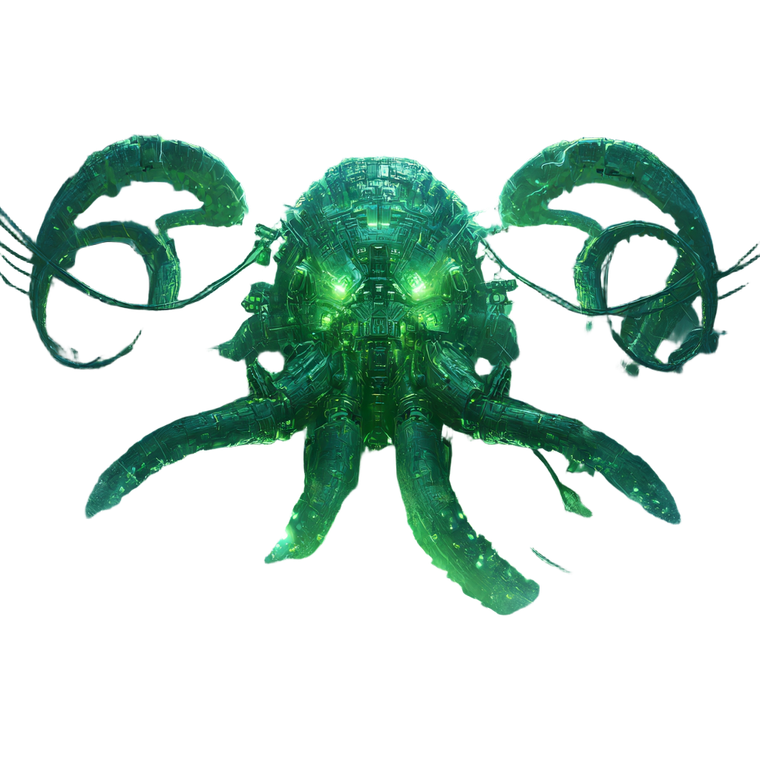 Cyborg Kraken Rising Vinyl Car Decal Sticker – Waterproof & UV-Resistant 6.826666666666667"