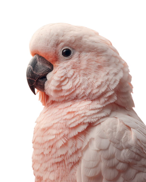 Pink Cockatoo Portrait Vinyl Car Decal Sticker – Waterproof & UV-Resistant 4.0"