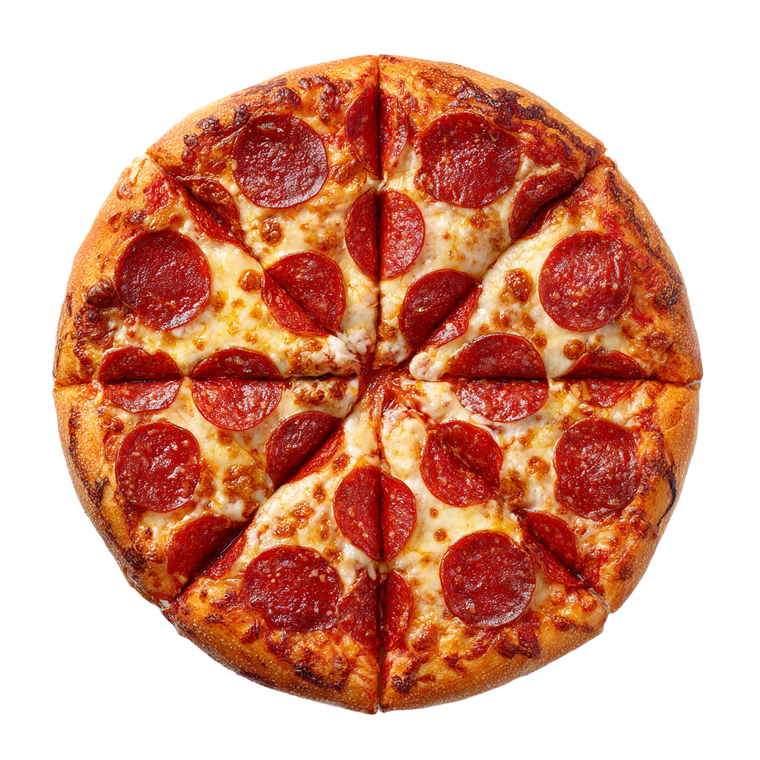 Pepperoni Pizza Slice V9 Vinyl Car Decal Sticker – Waterproof & UV-Resistant 6.826666666666667"