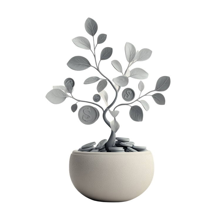 Money Tree Sprout Vinyl Car Decal Sticker – Waterproof & UV-Resistant 3.4133333333333336"