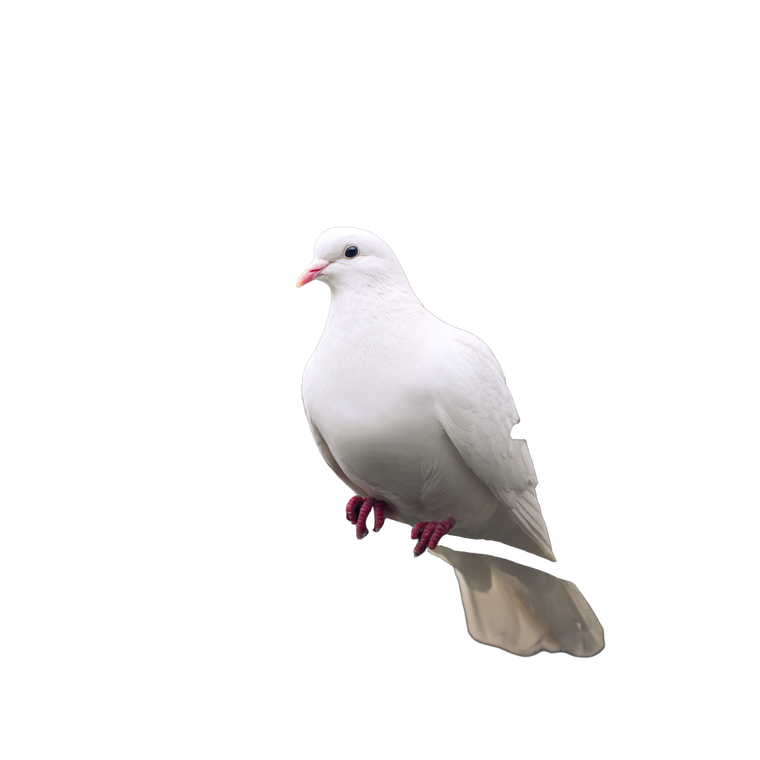 White Dove Perched V5 Vinyl Car Decal Sticker – Waterproof & UV-Resistant 6.826666666666667"