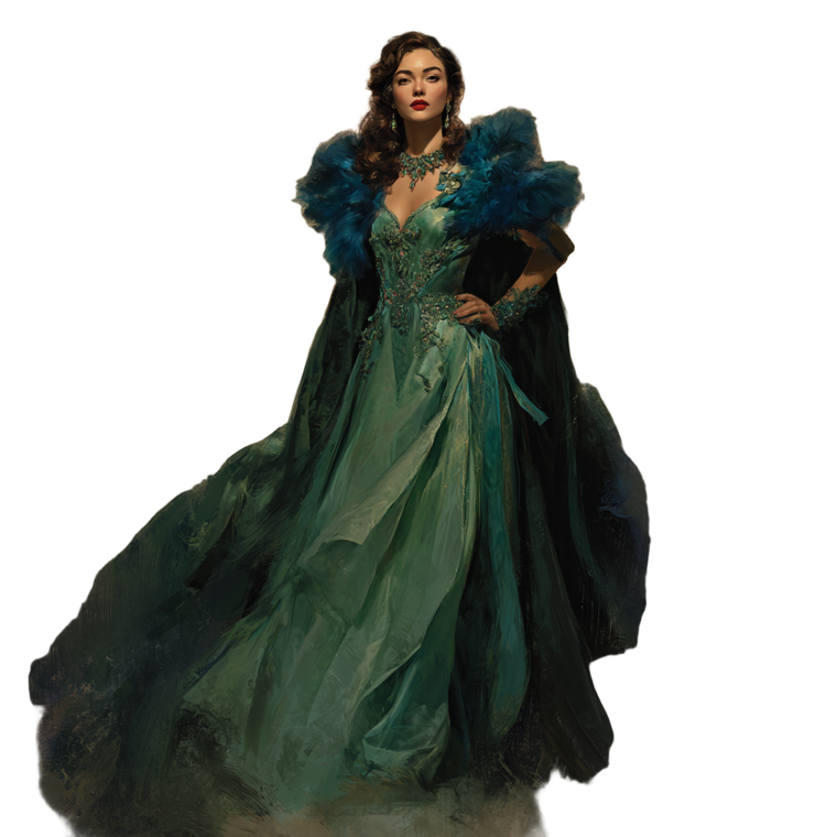 Fantasy Princess Portrait V10 Vinyl Car Decal Sticker – Waterproof & UV-Resistant 3.4133333333333336"