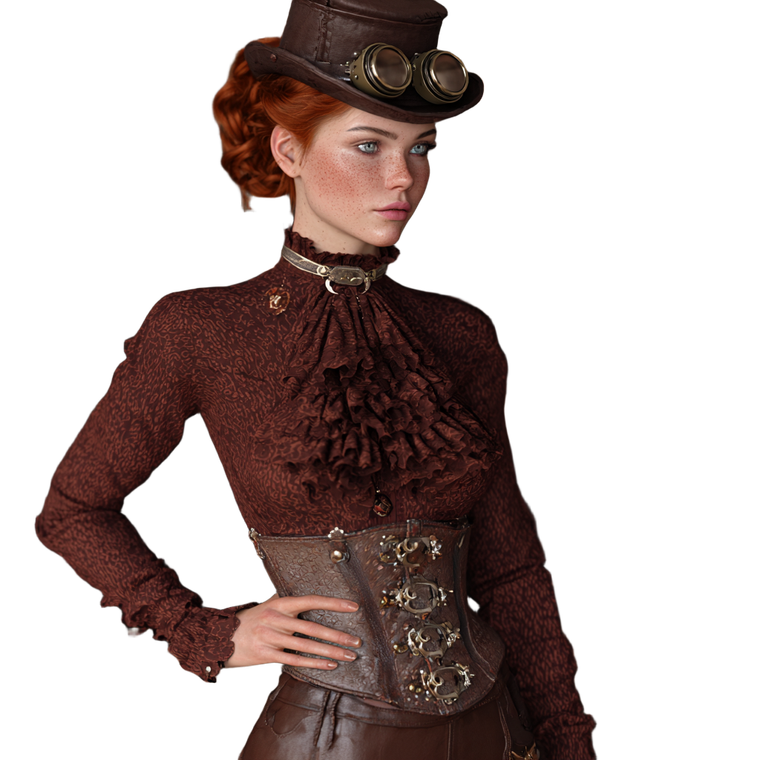 Steampunk Aristocrat Engineer Vinyl Car Decal Sticker – Waterproof & UV-Resistant 6.826666666666667"