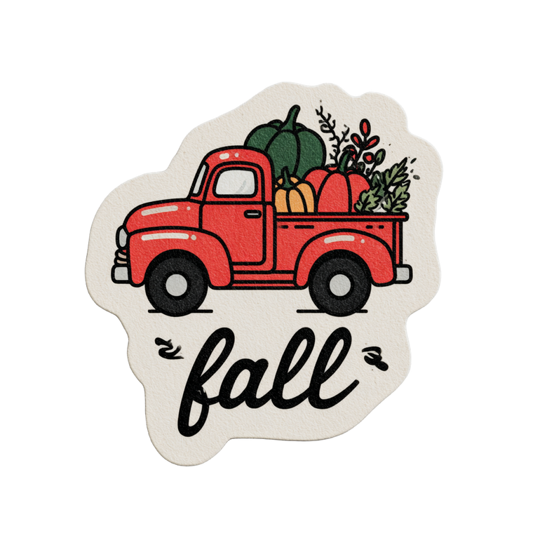 Fall Truck Sticker Vinyl Car Decal Sticker – Waterproof & UV-Resistant 3.4133333333333336"