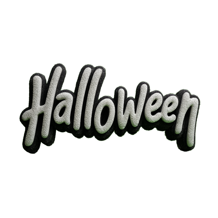 Halloween Text Logo Vinyl Car Decal Sticker – Waterproof & UV-Resistant 3.4133333333333336"
