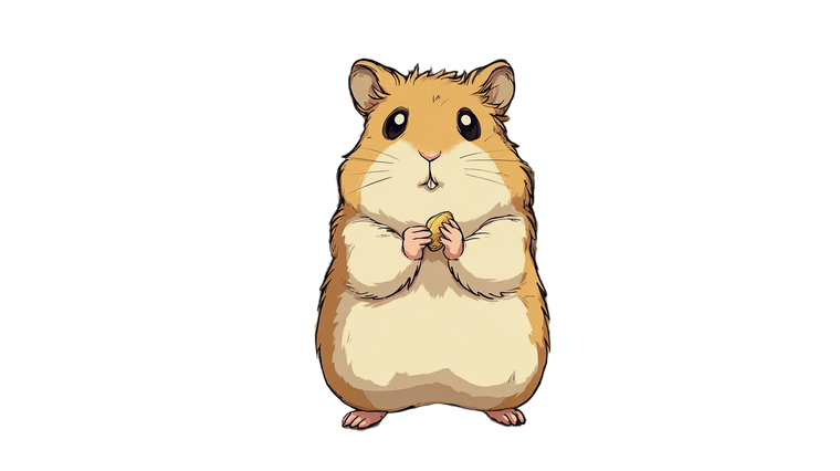 Cartoon Hamster With Seed Vinyl Car Decal Sticker – Waterproof & UV-Resistant 5.4