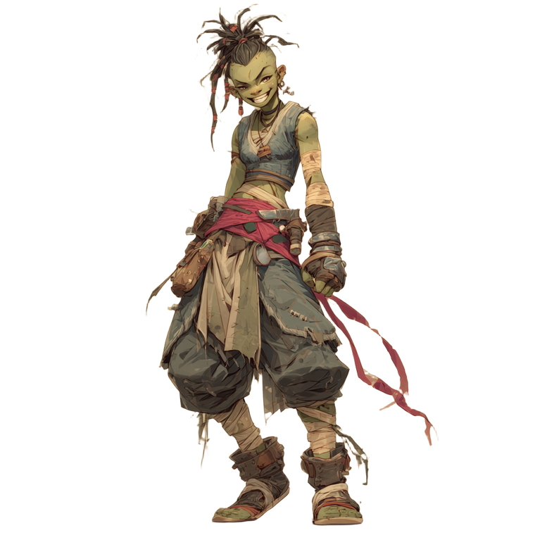 Half-Orc Fighter V5 Vinyl Car Decal Sticker – Waterproof & UV-Resistant 6.826666666666667"