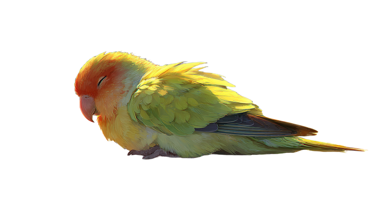 Parrot On Surfboard Vinyl Car Decal Sticker – Waterproof & UV-Resistant 2.72"