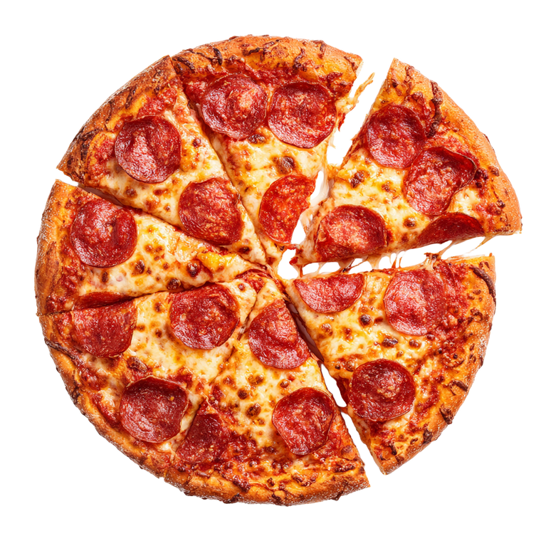 Top View Pizza V3 Vinyl Car Decal Sticker – Waterproof & UV-Resistant 6.826666666666667"