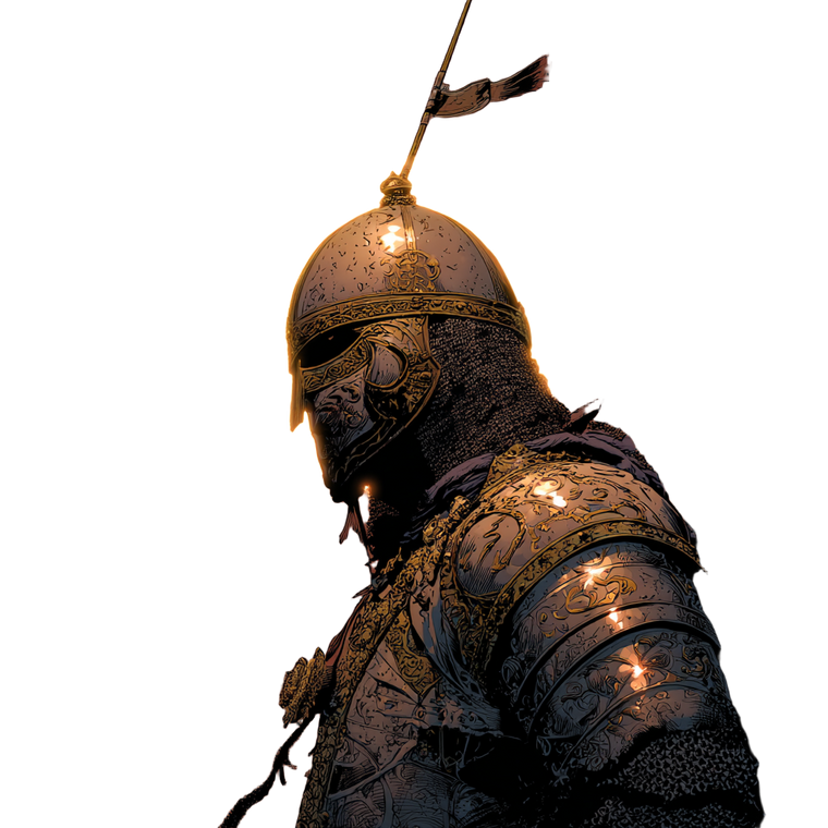 Holy Warrior Silhouette Vinyl Car Decal Sticker – Waterproof & UV-Resistant 3.4133333333333336"