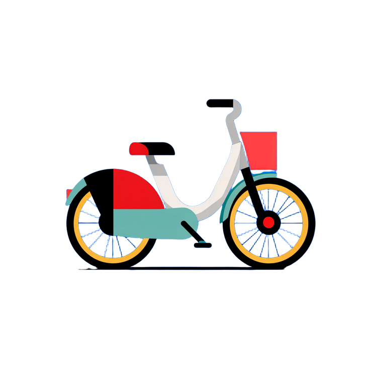 Bike-Sharing Logo Vinyl Car Decal Sticker – Waterproof & UV-Resistant 6.826666666666667"