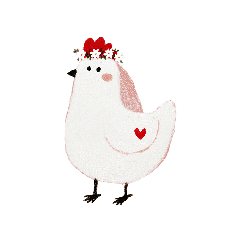 Bride Chicken Vinyl Car Decal Sticker – Waterproof & UV-Resistant 6.826666666666667"