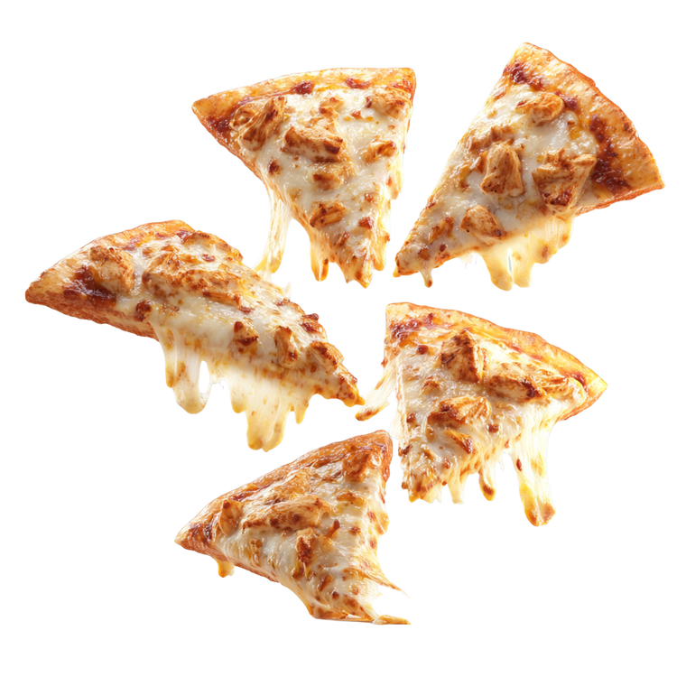 Chicken Pizza Slices Vinyl Car Decal Sticker – Waterproof & UV-Resistant 6.826666666666667"