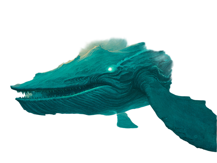 Corrupt Yokai Whale Vinyl Car Decal Sticker – Waterproof & UV-Resistant 6.1866666666666665"