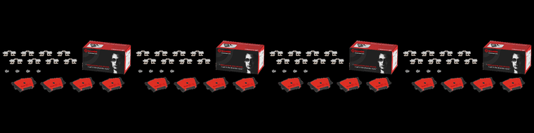 4x Ultimate Performance Ceramic Brake Pad Set|FMSI D1212-8332|Low Dust|Premium Quality