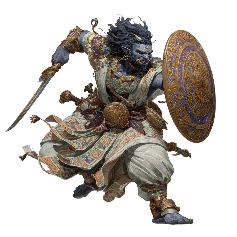 Orc Thaumaturge Warrior Vinyl Car Decal Sticker – Waterproof & UV-Resistant 3.4133333333333336"
