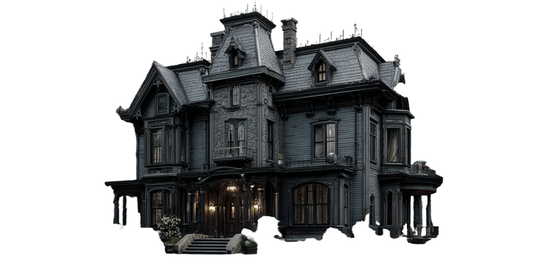 Victorian House Front Vinyl Car Decal Sticker – Waterproof & UV-Resistant 5.12"