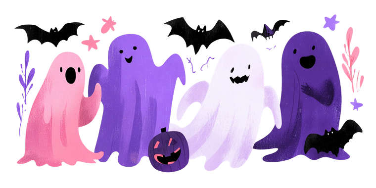 Cute Halloween Ghosts V8 Vinyl Car Decal Sticker – Waterproof & UV-Resistant 5.12"