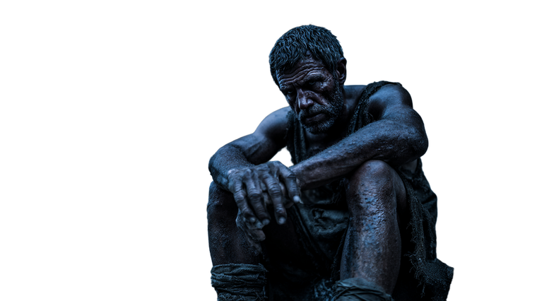 Starving Roman Man Vinyl Car Decal Sticker – Waterproof & UV-Resistant 5.4