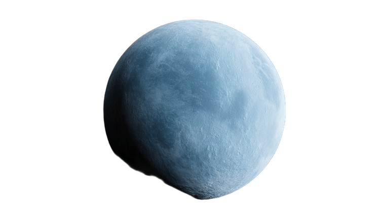 Frosty Blue Moon Vinyl Car Decal Sticker – Waterproof & UV-Resistant 5.4