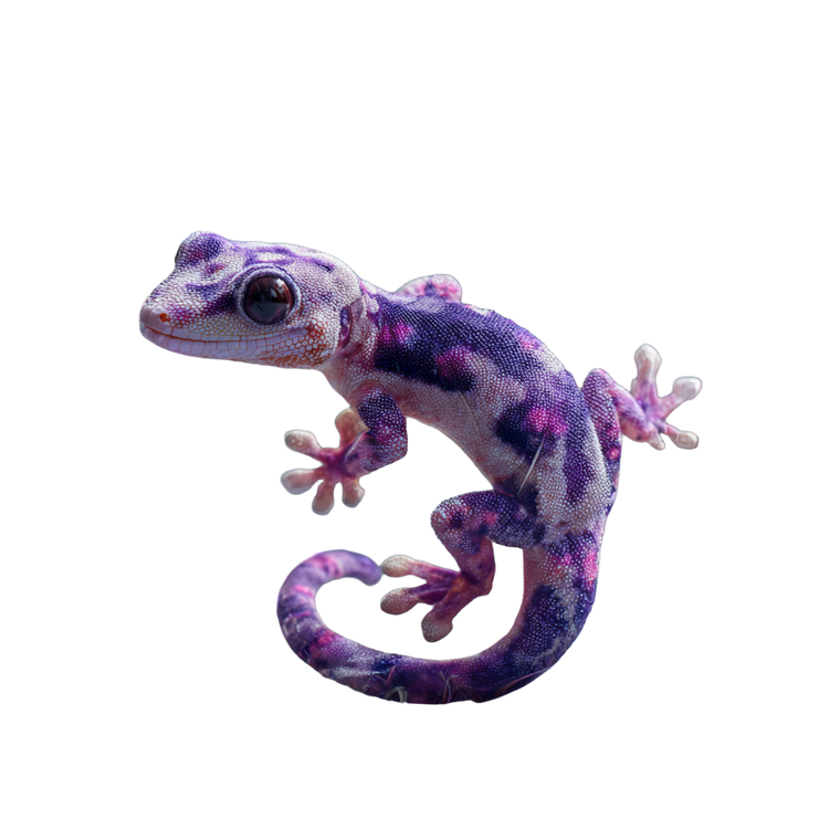 Purple Gecko Bubble Vinyl Car Decal Sticker – Waterproof & UV-Resistant 3.4133333333333336"