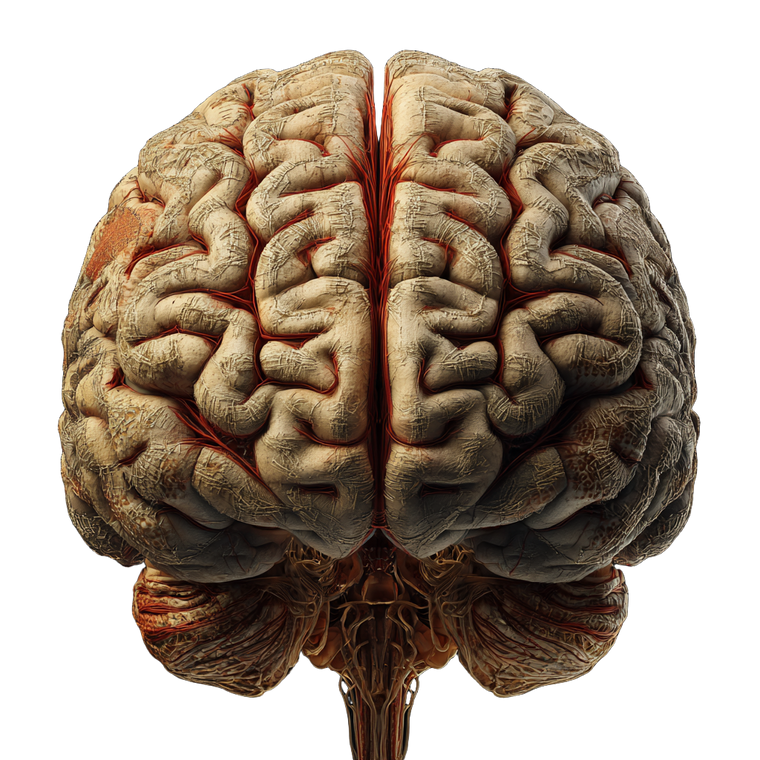 Human Brain Render V3 Vinyl Car Decal Sticker – Waterproof & UV-Resistant 3.4133333333333336"