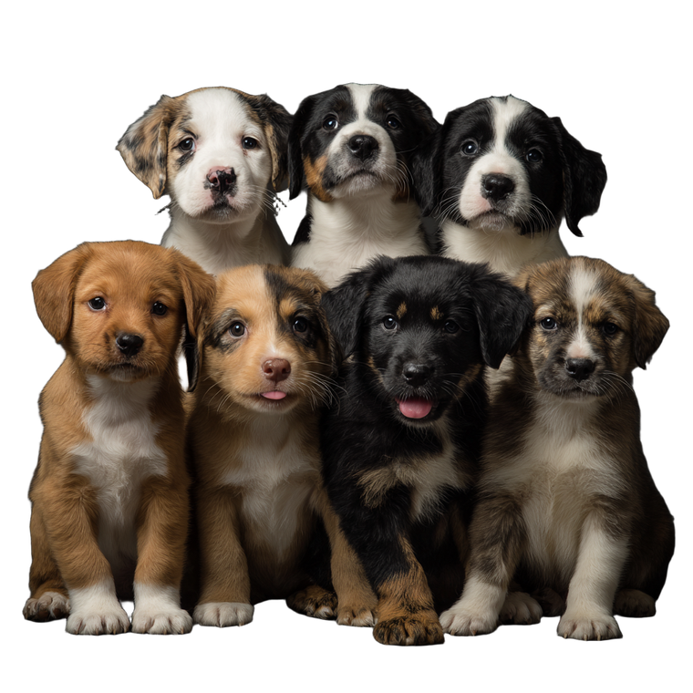 Playful Puppy Pack Vinyl Car Decal Sticker – Waterproof & UV-Resistant 3.4133333333333336"