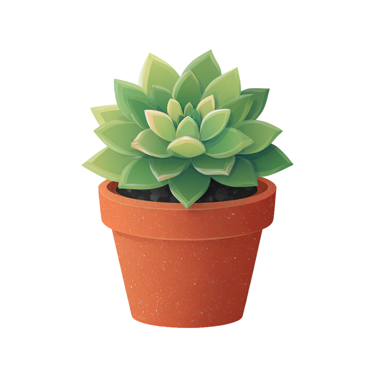 Succulent Sticker Icon Vinyl Car Decal Sticker – Waterproof & UV-Resistant 6.826666666666667"