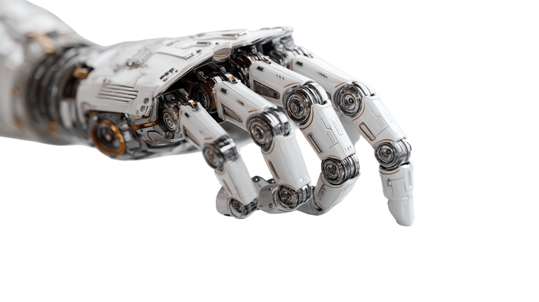 Futuristic Robotic Hand V18 Vinyl Car Decal Sticker – Waterproof & UV-Resistant 2.72"