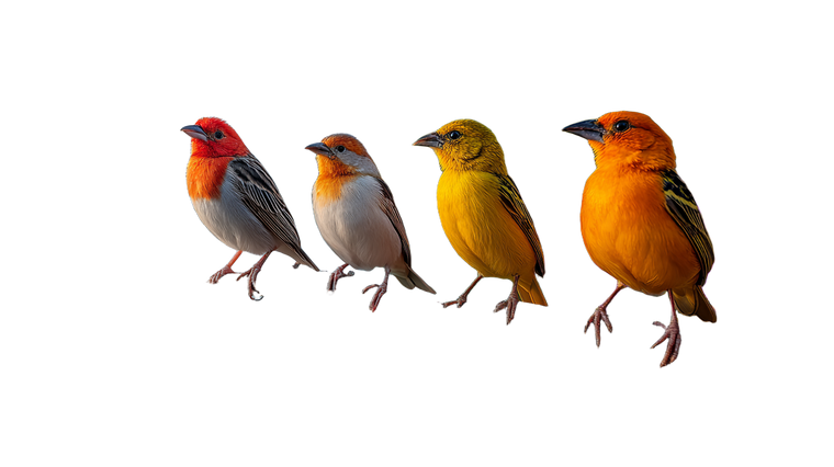 Colorful Birds Perched V12 Vinyl Car Decal Sticker – Waterproof & UV-Resistant 2.72"