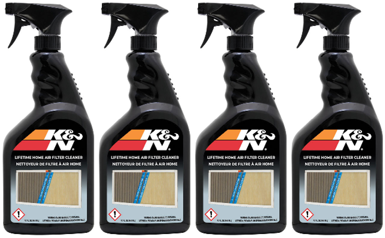 4x Powerful K&N Air Filter Cleaner | Deep Cleans HVAC Filter Surface | Made in USA