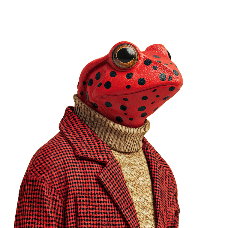 Polka Dot Frog Vinyl Car Decal Sticker – Waterproof & UV-Resistant 6.826666666666667"