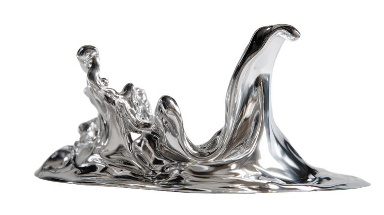 Chrome Liquid Splash V2 Vinyl Car Decal Sticker – Waterproof & UV-Resistant 5.4
