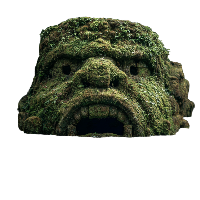Mossy Mayan Demon Vinyl Car Decal Sticker – Waterproof & UV-Resistant 3.4133333333333336"
