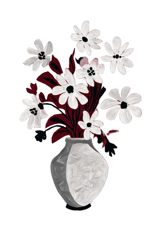 Matisse Floral Vase Vinyl Car Decal Sticker – Waterproof & UV-Resistant 8.746666666666666"