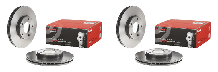 2x Eye-Catching Brembo Brake Rotor | Mazda 3 2004-2013, 278mm Diameter, Vented Design