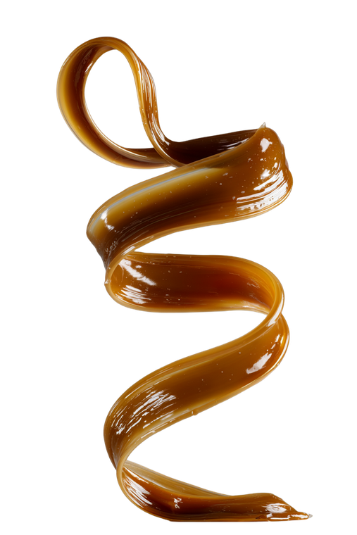 Frozen Caramel Ribbon Vinyl Car Decal Sticker – Waterproof & UV-Resistant 8.96"