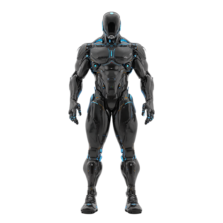 Futuristic Cyberpunk Robot V5 Vinyl Car Decal Sticker – Waterproof & UV-Resistant 6.826666666666667"