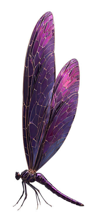 Crystal Dragonfly Wing Vinyl Car Decal Sticker – Waterproof & UV-Resistant 5.6"