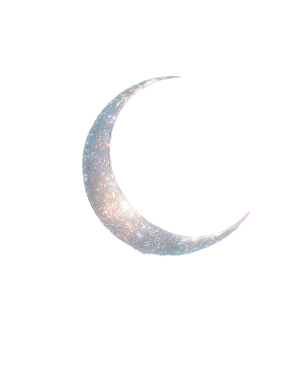 Dreamy Crescent Moon Vinyl Car Decal Sticker – Waterproof & UV-Resistant 4.0"