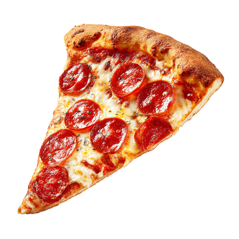 Pepperoni Pizza Slice V11 Vinyl Car Decal Sticker – Waterproof & UV-Resistant 6.826666666666667"