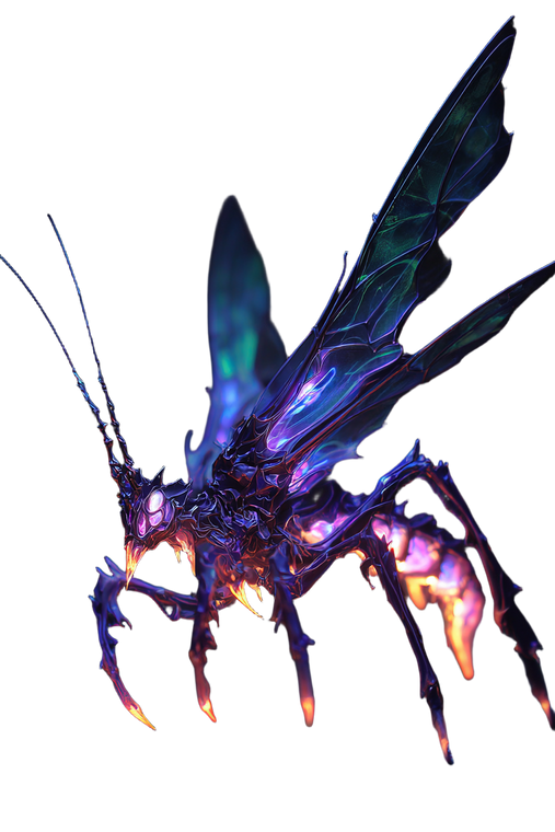 Terrifying Alien Insect Vinyl Car Decal Sticker – Waterproof & UV-Resistant 8.96"